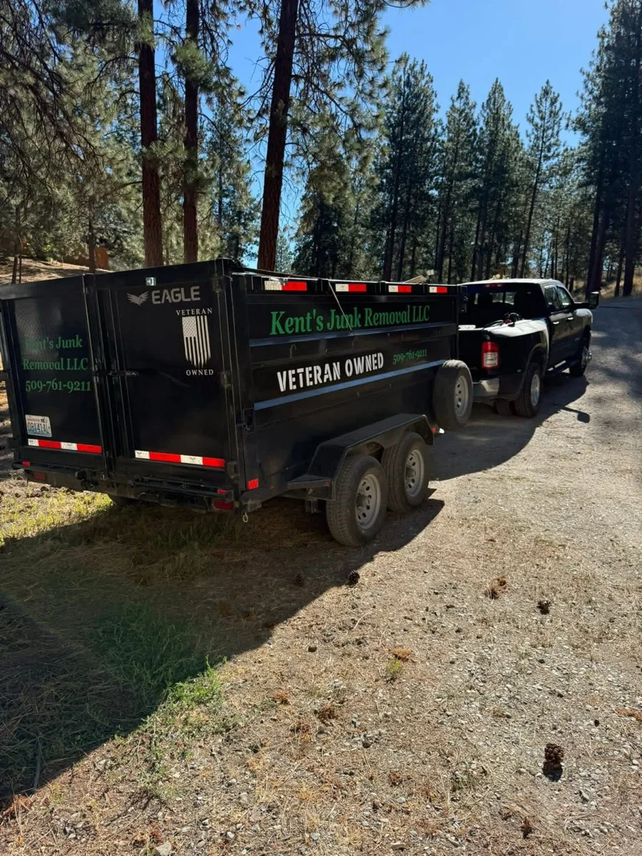 Kent's truck and trailer on a local rural property